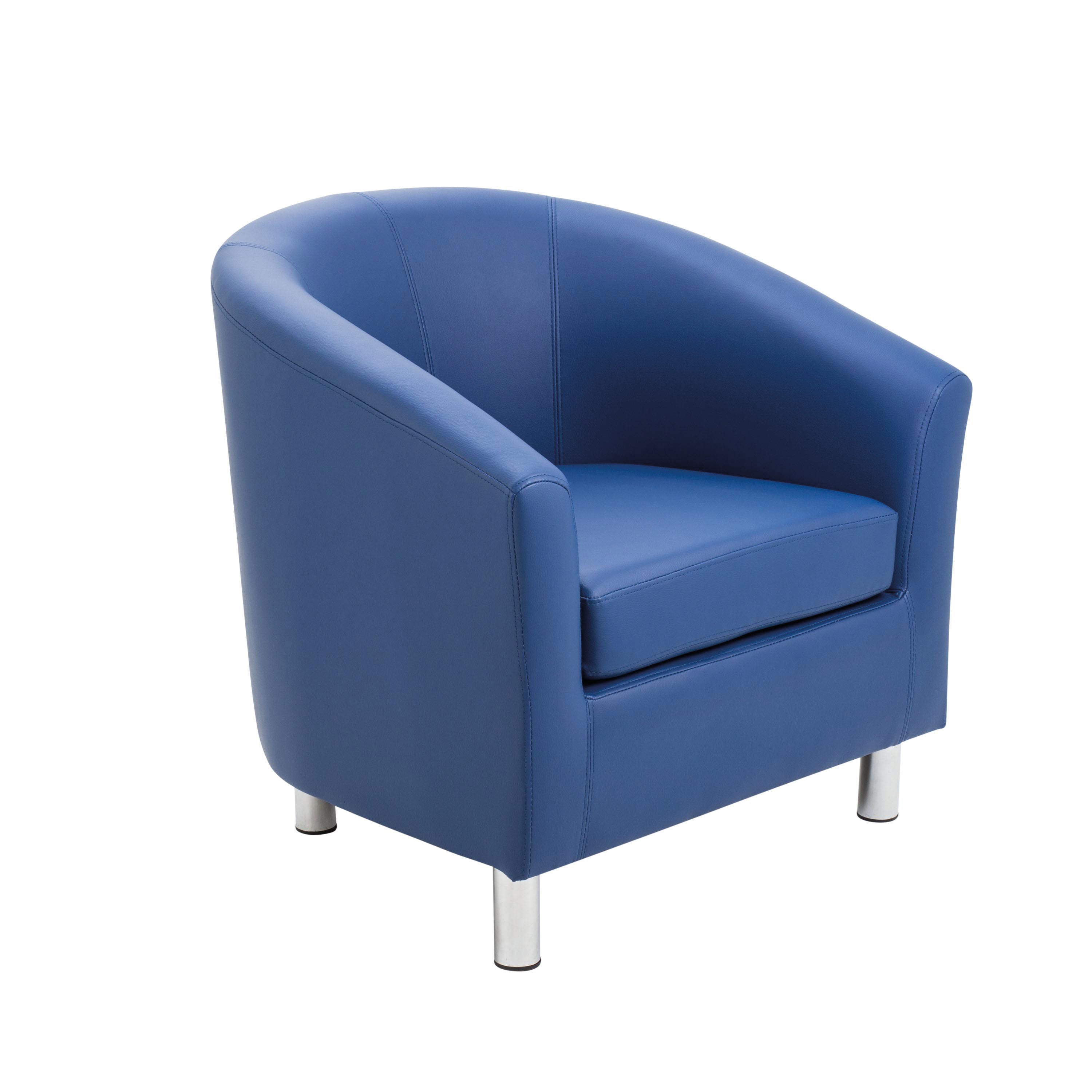 Jemini Tub Armchair Polyurethane Blue KF823186