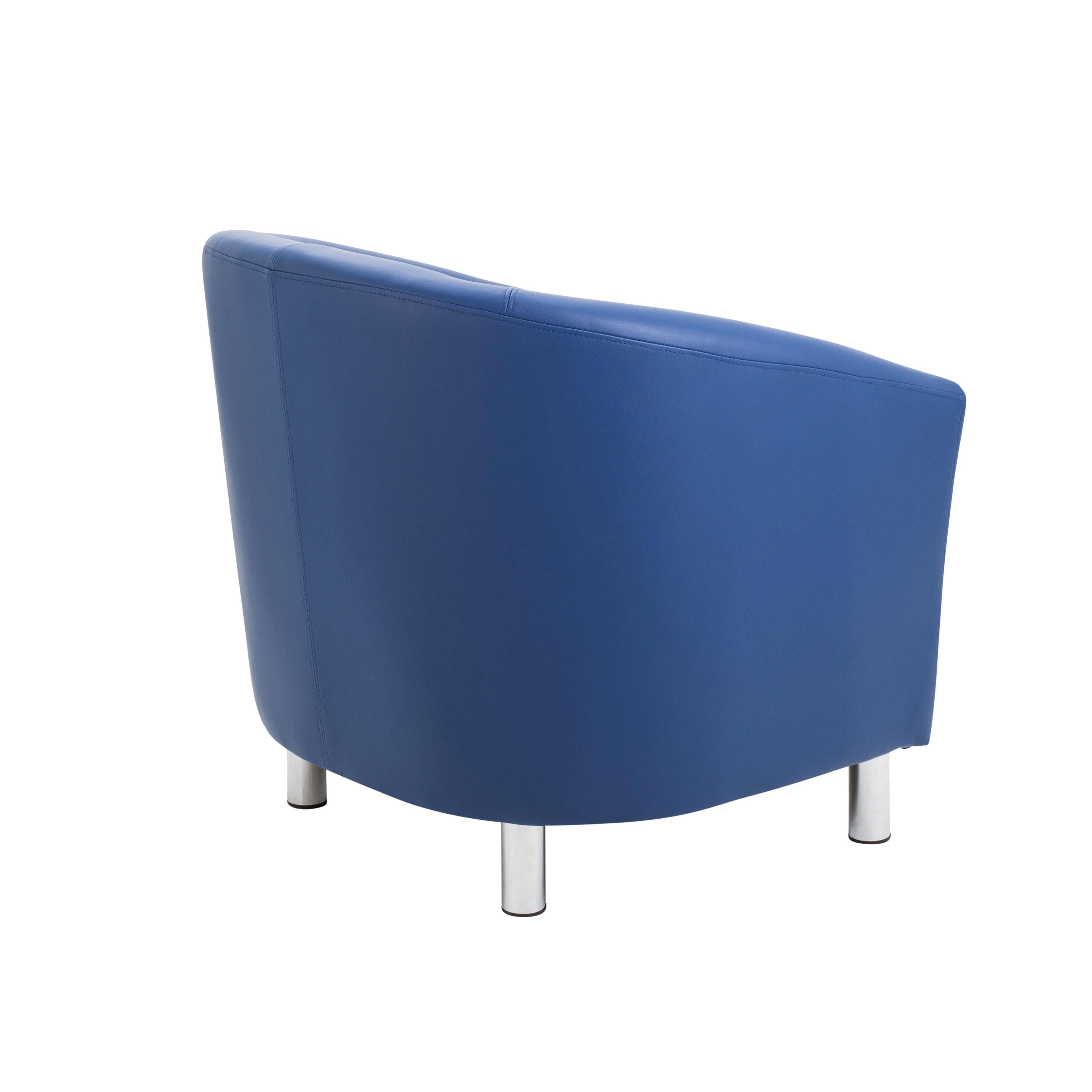 Jemini Tub Armchair Polyurethane Blue KF823186