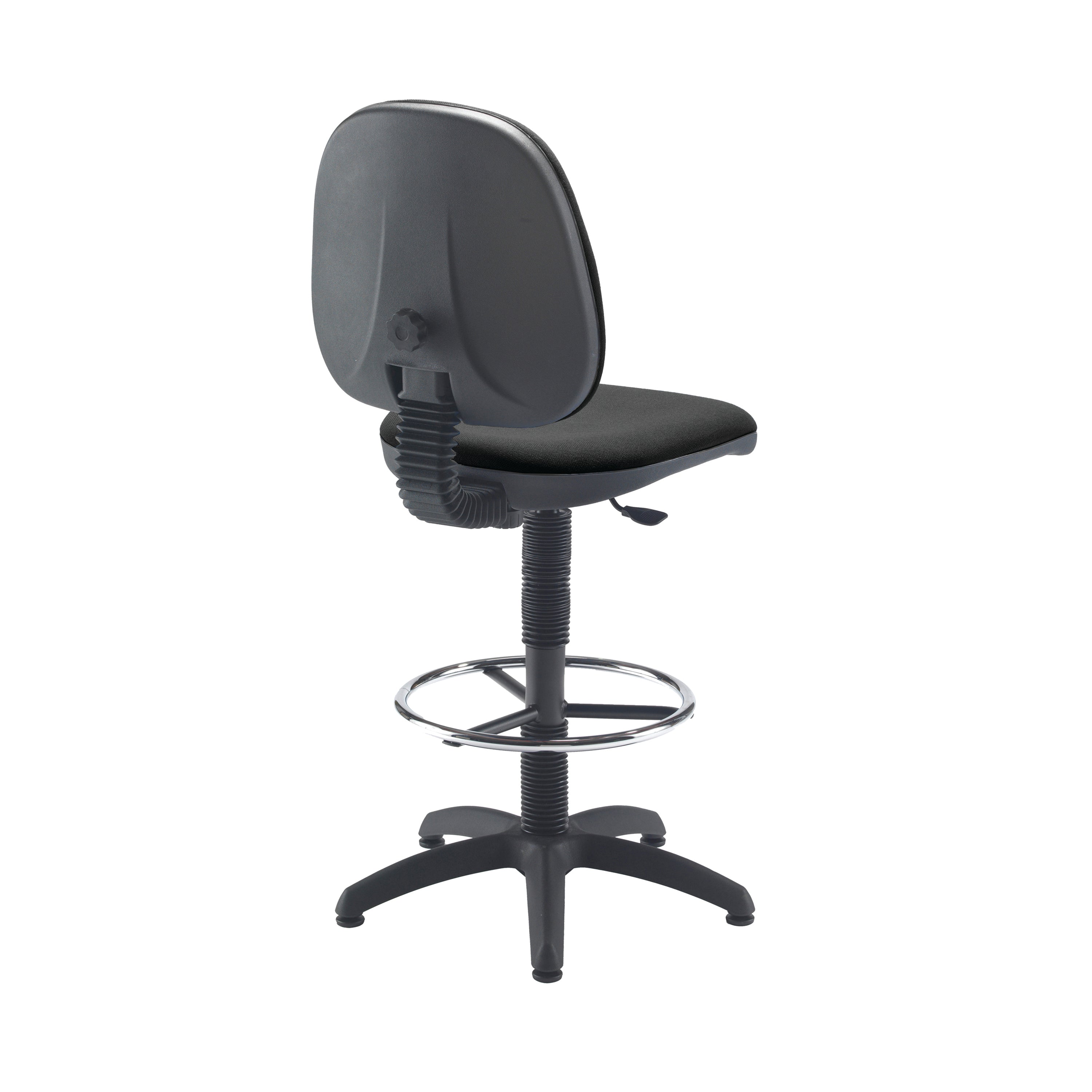 Jemini Medium Back Draughtsman Chair 600x600x855-985mm Charcoal Kf838253