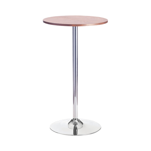 Jemini Bistro Trumpet Table Tall 600x600x1045mm Walnut/chrome Kf838317