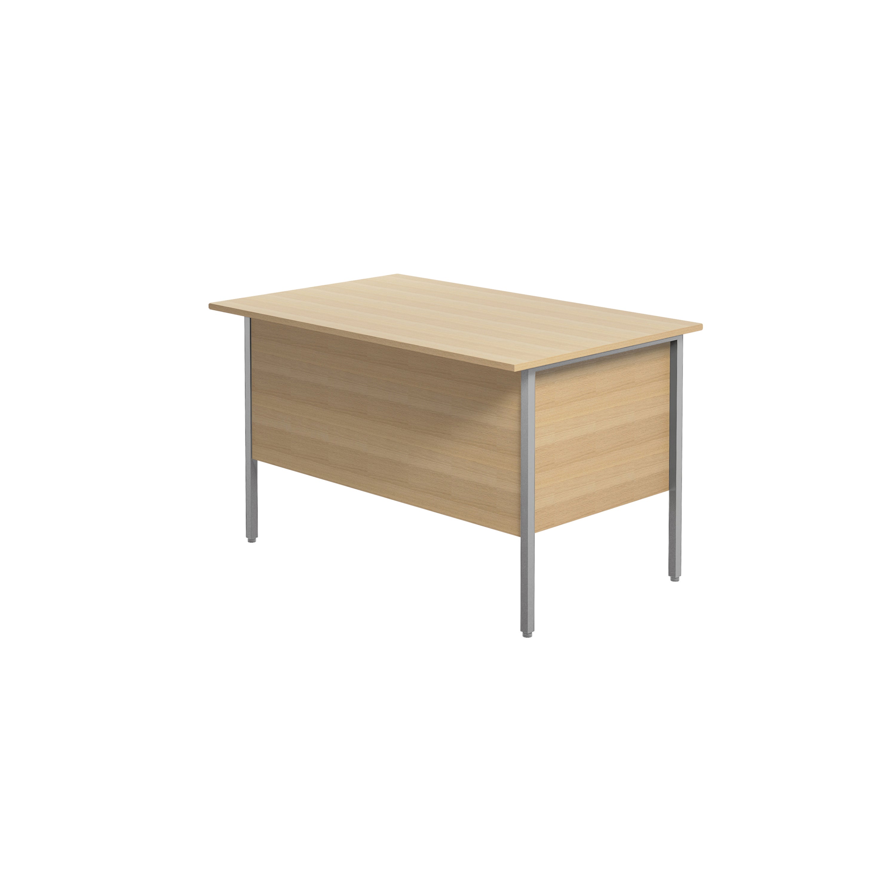 Serrion Rectangular 2 Drawer Pedestal 4 Leg Desk 1200x750x730mm Oak KF838372