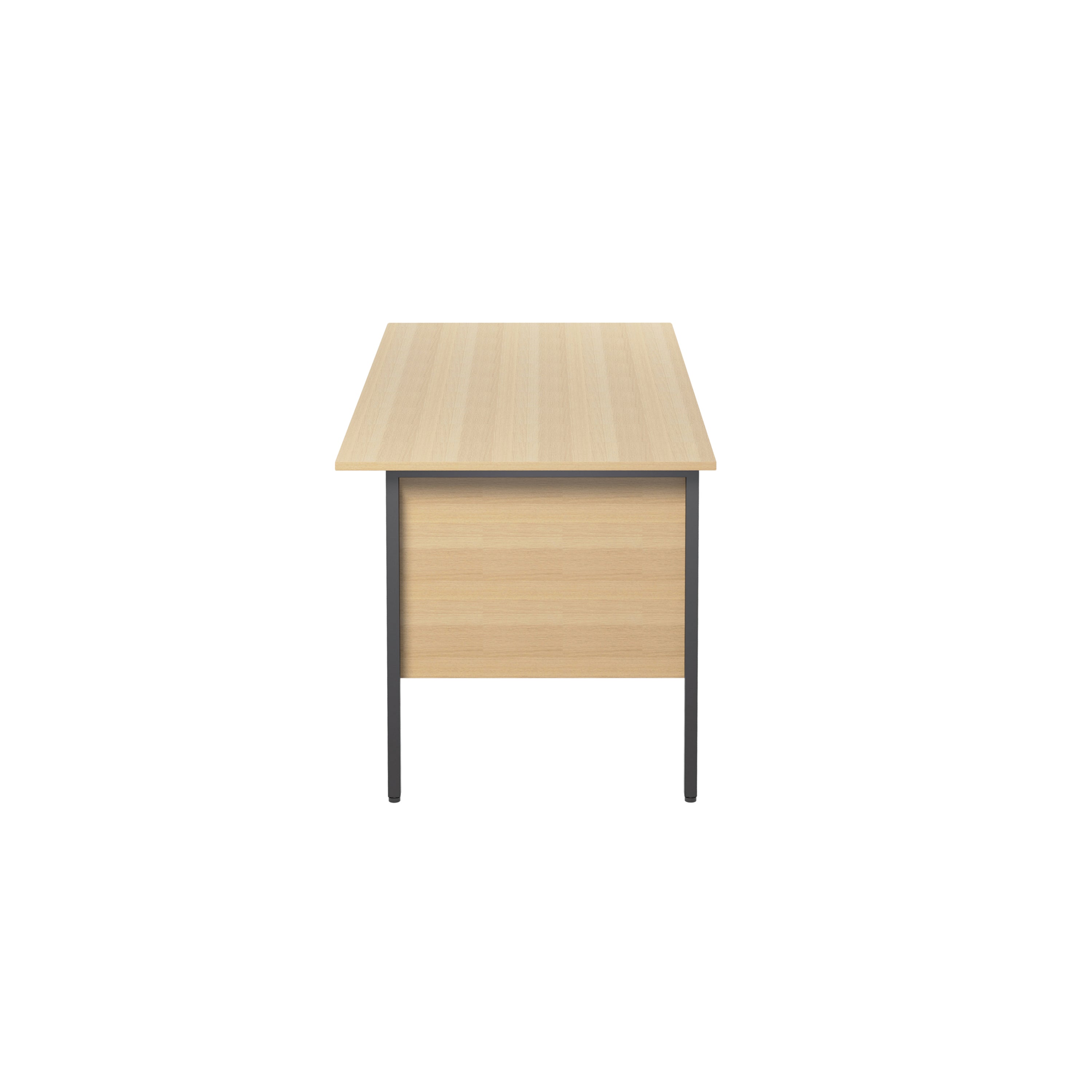 Serrion Double Pedestal 4 Leg Desk 1500x750x730mm Ferrera Oak/Black KF838380