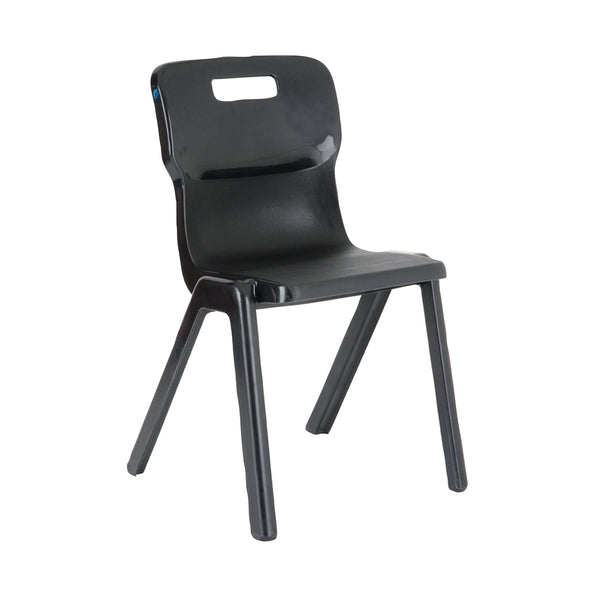 Titan One Piece Classroom Chair 482x510x829mm Charcoal – (Pack of 10)