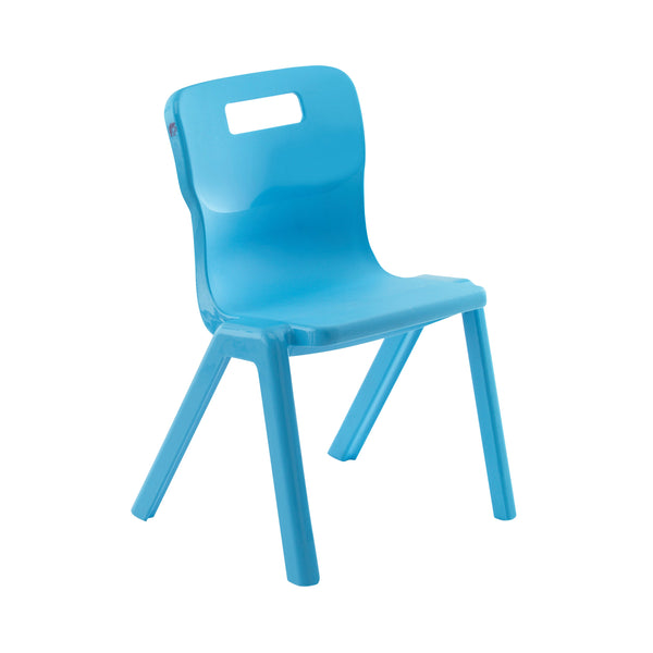 Titan One Piece Classroom Chair 482x510x829mm Blue – (Pack of 30)