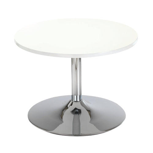 Jemini Bistro Table With Trumpet Base Low600x600x420mm White Kf838812