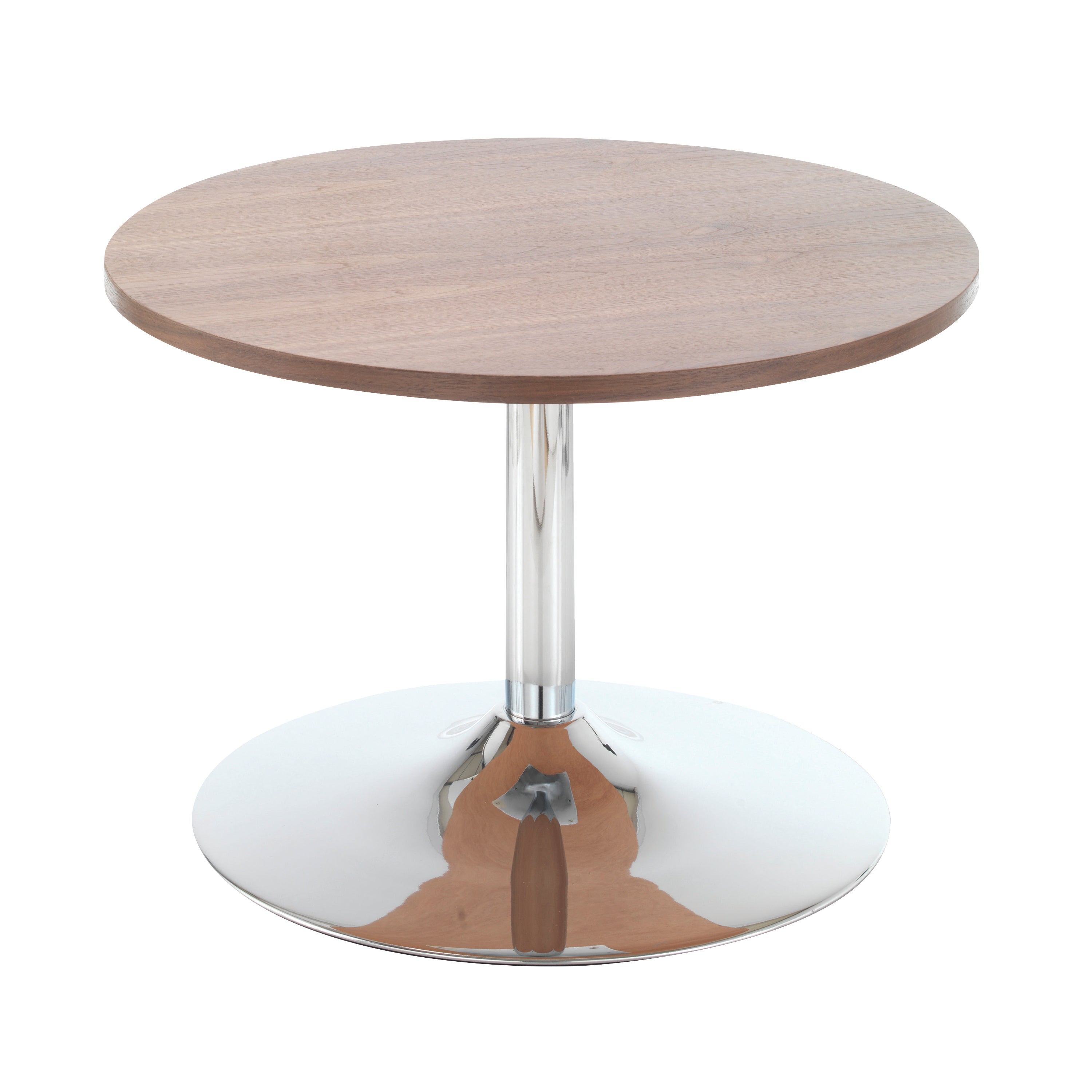 Jemini Bistro Table With Trumpet Base Low600x600x420mm Walnut Kf838814