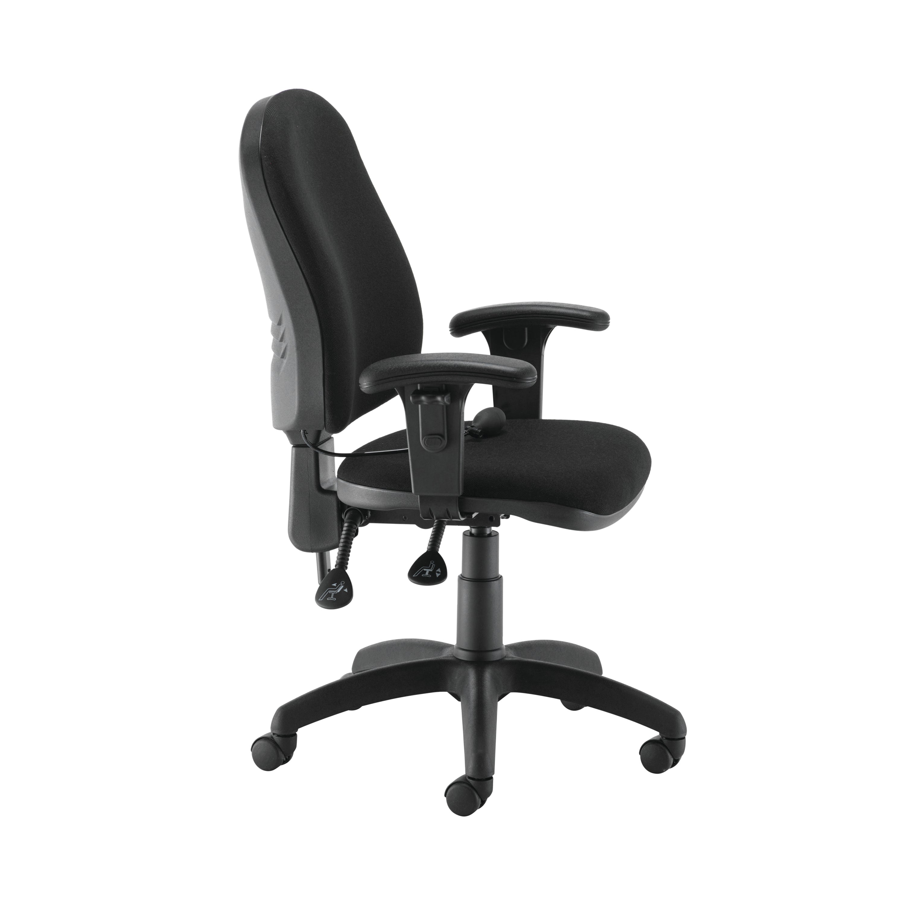 Jemini Intro Posture Chair With Adjustable Arms 640x640x990-1160mm Charcoal Kf838994