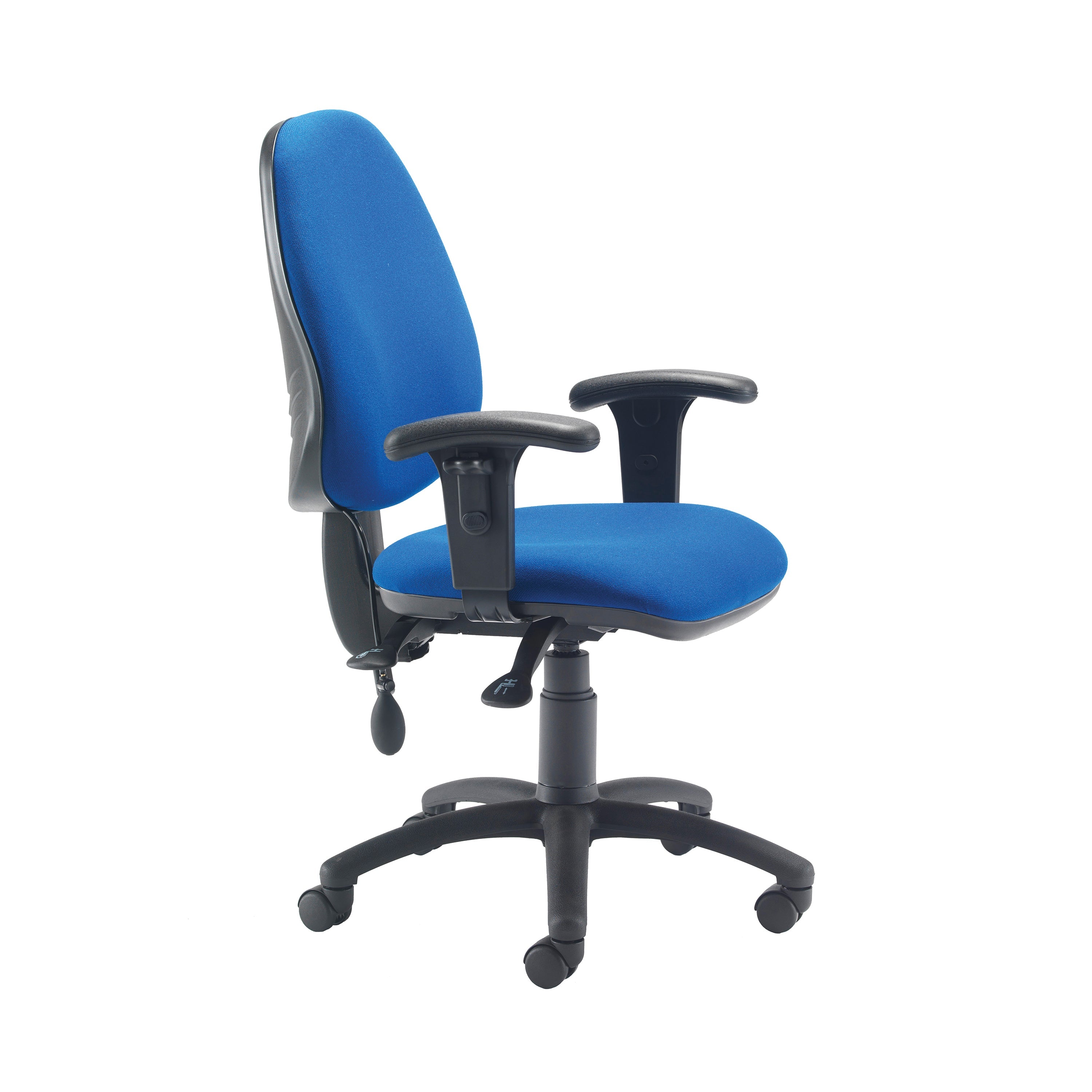 Jemini Intro Posture Chair With Adjustable Arms 640x640x990-1160mm Blue Kf838995