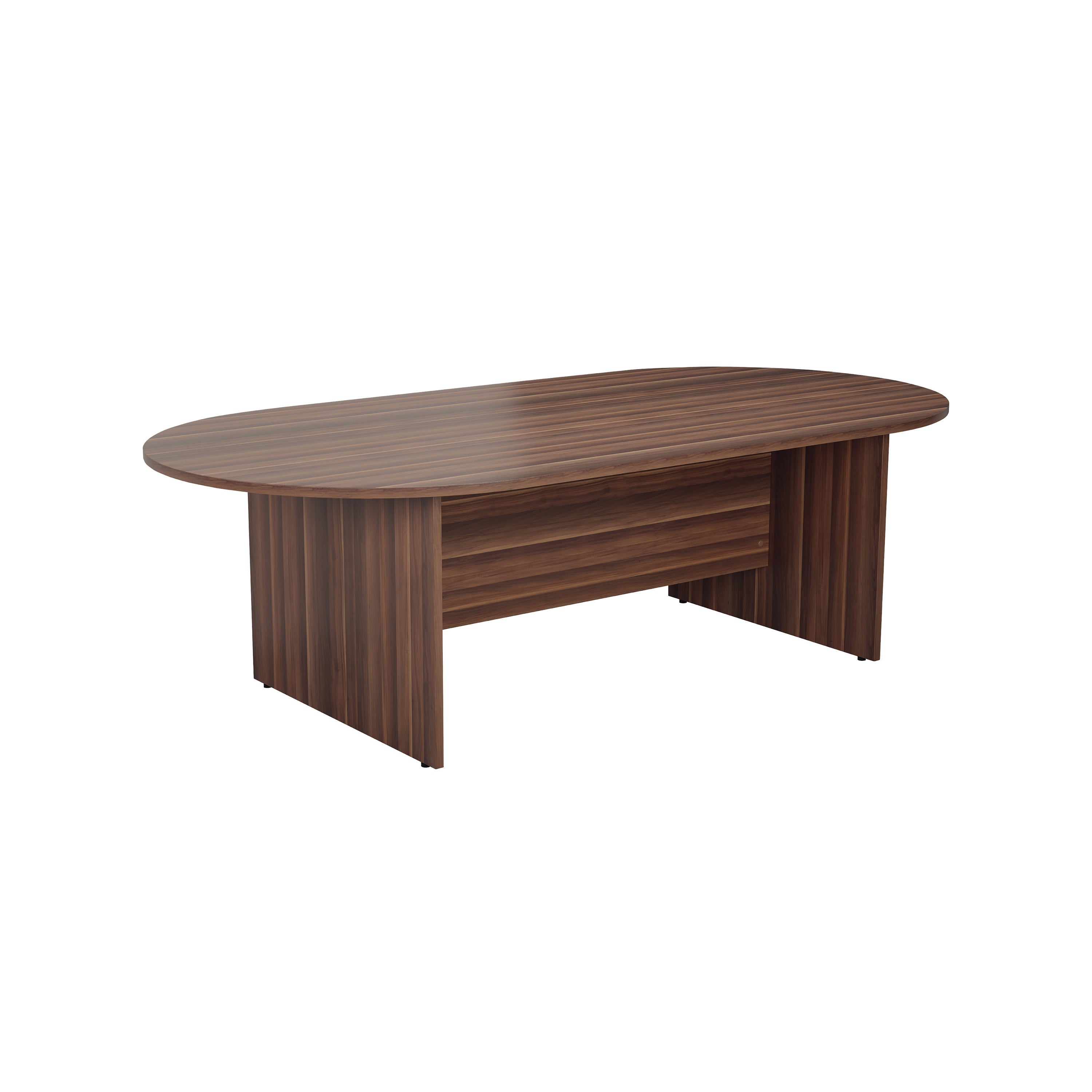 Jemini Meeting Table 2400x1200x730mm Dark Walnut Kf840161