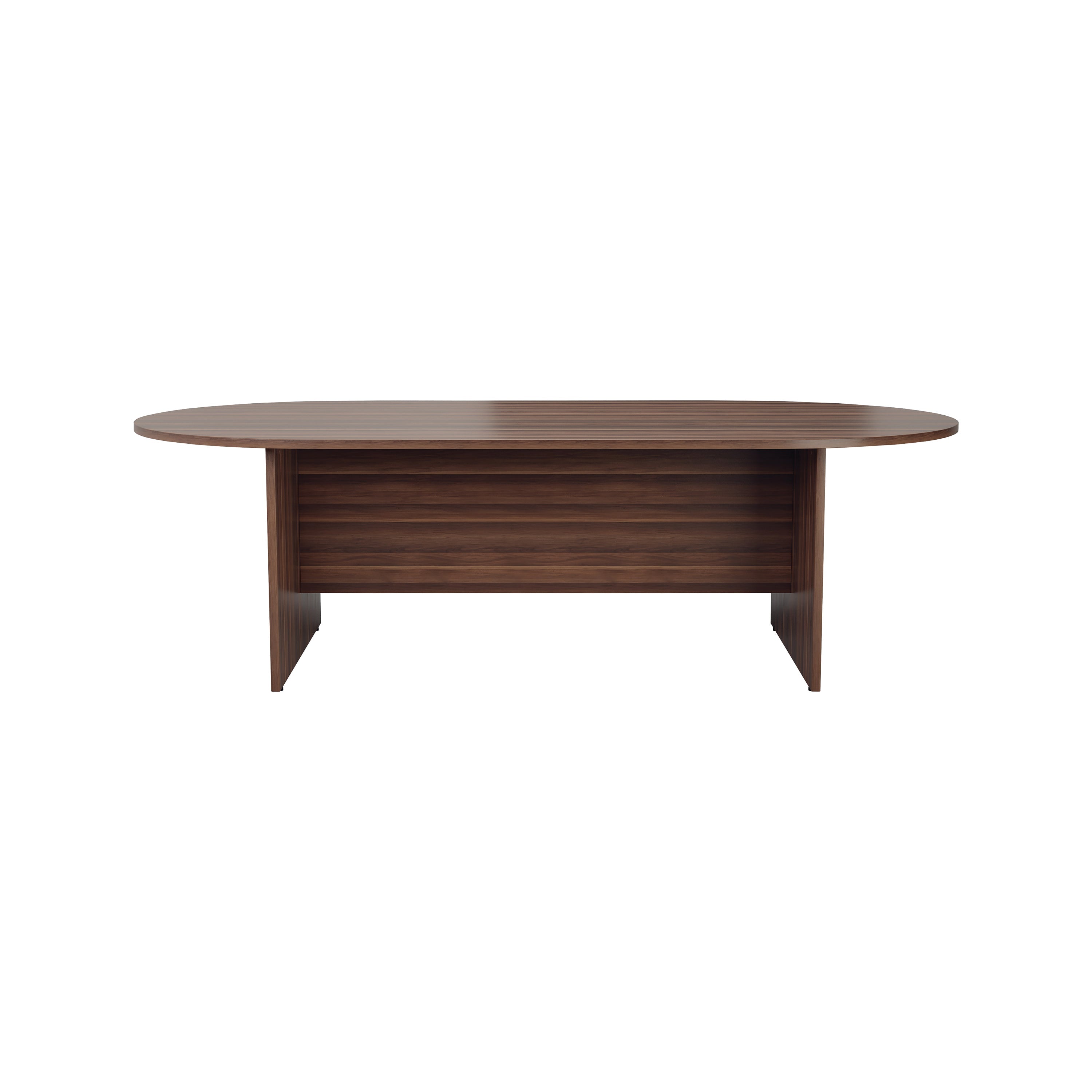 Jemini Meeting Table 2400x1200x730mm Dark Walnut Kf840161