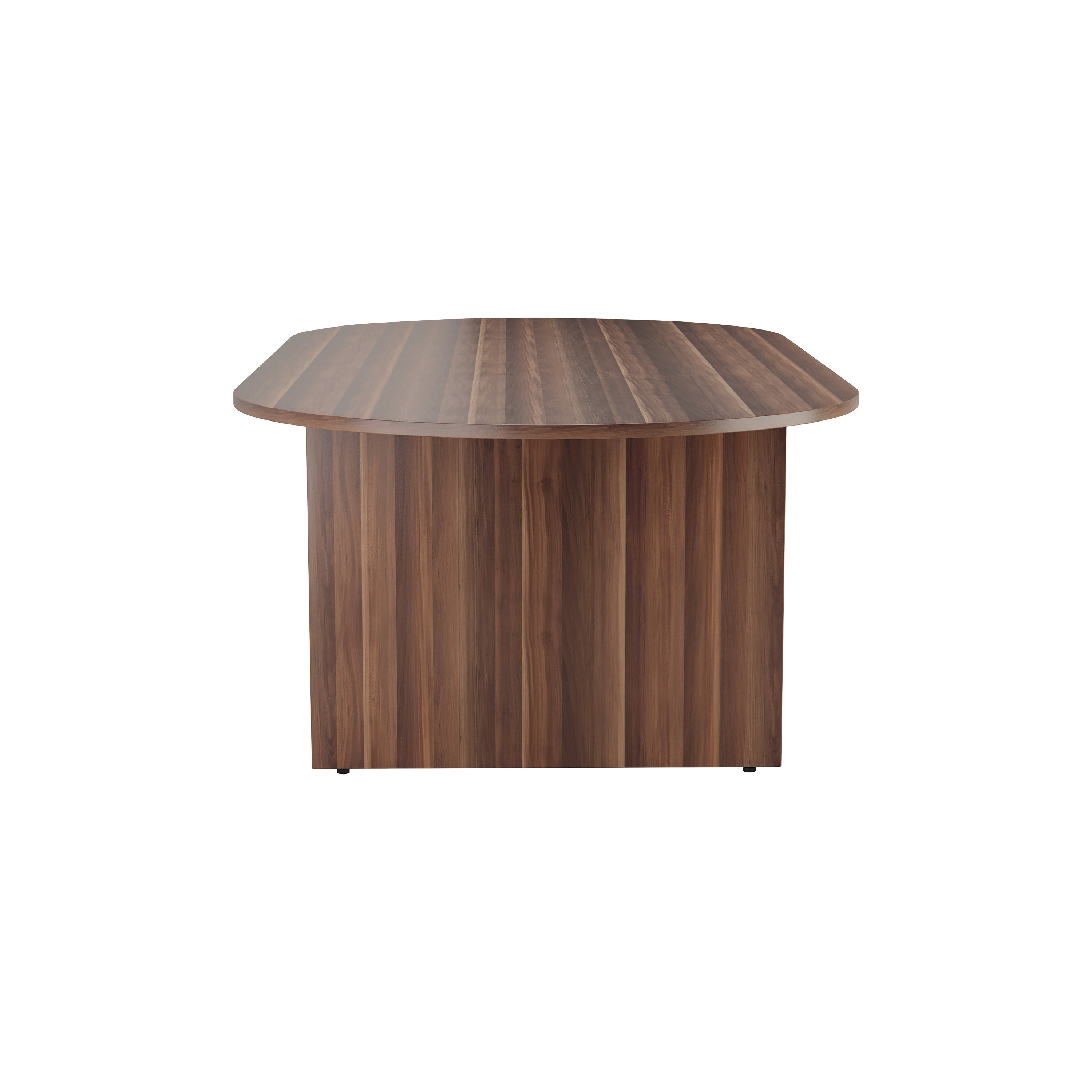 Jemini Meeting Table 2400x1200x730mm Dark Walnut Kf840161