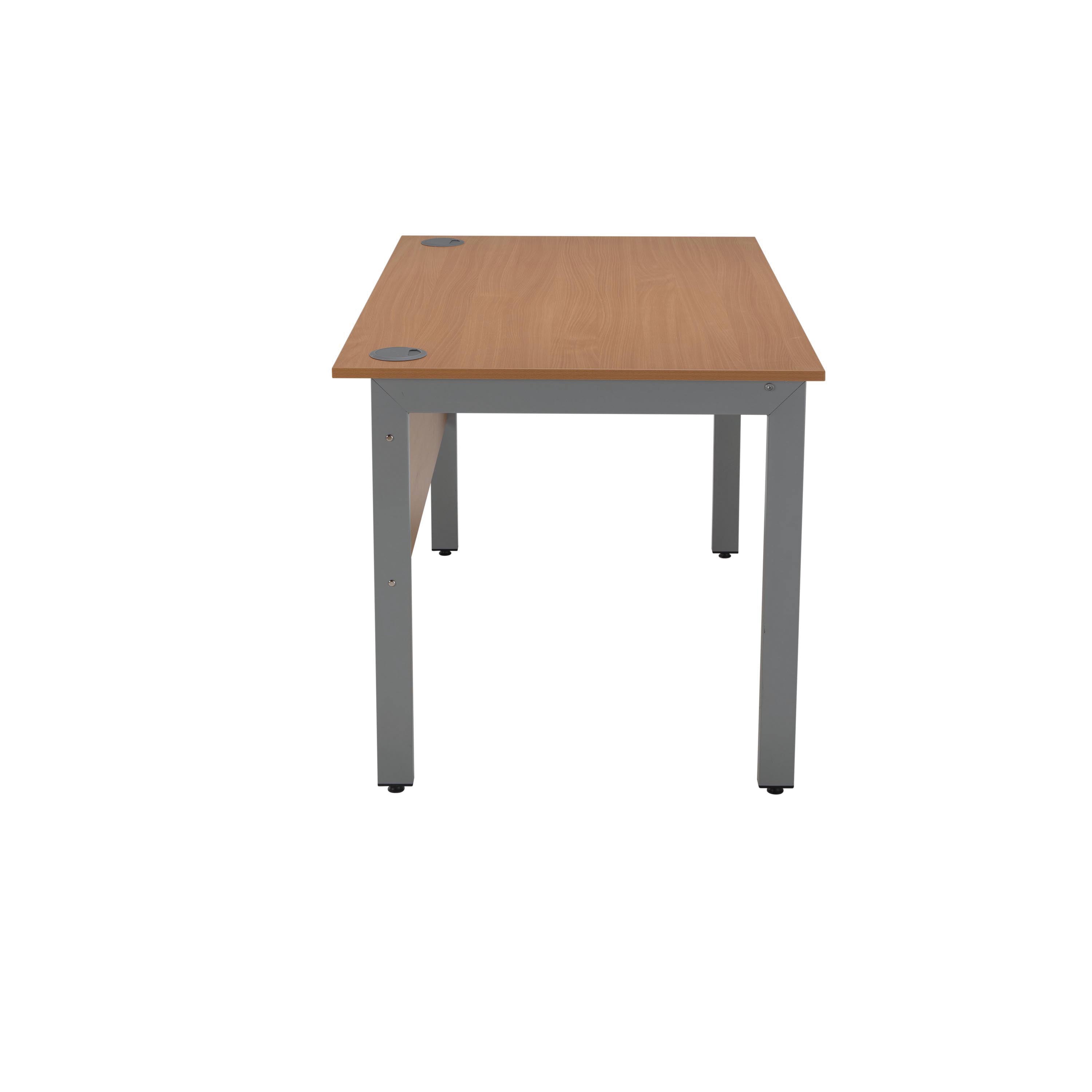 Serrion Rectangular Goal Post Desk 1200x800x730mm Ellmau Beech KF882387