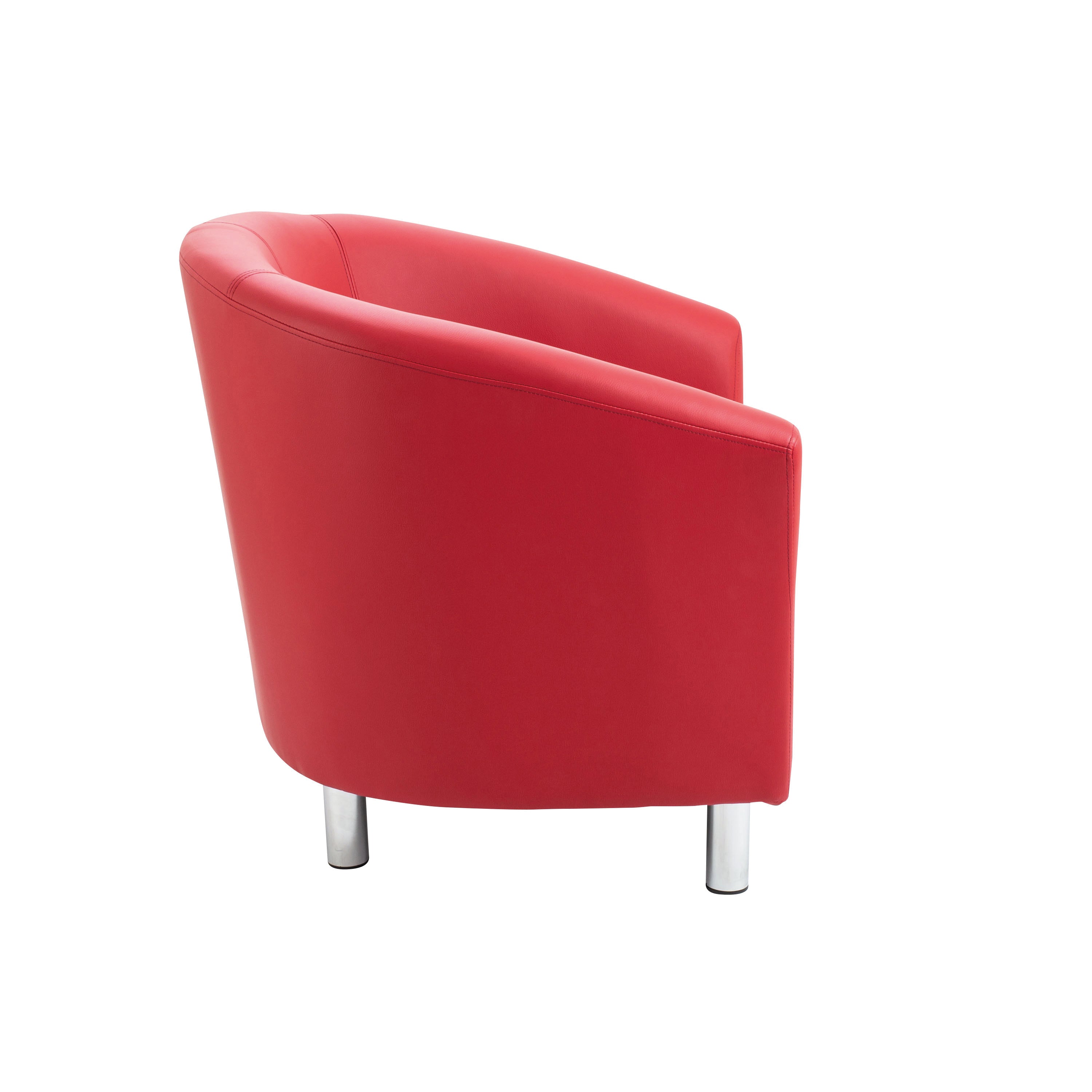 Jemini Tub Polyurethane Armchair Red KF882441