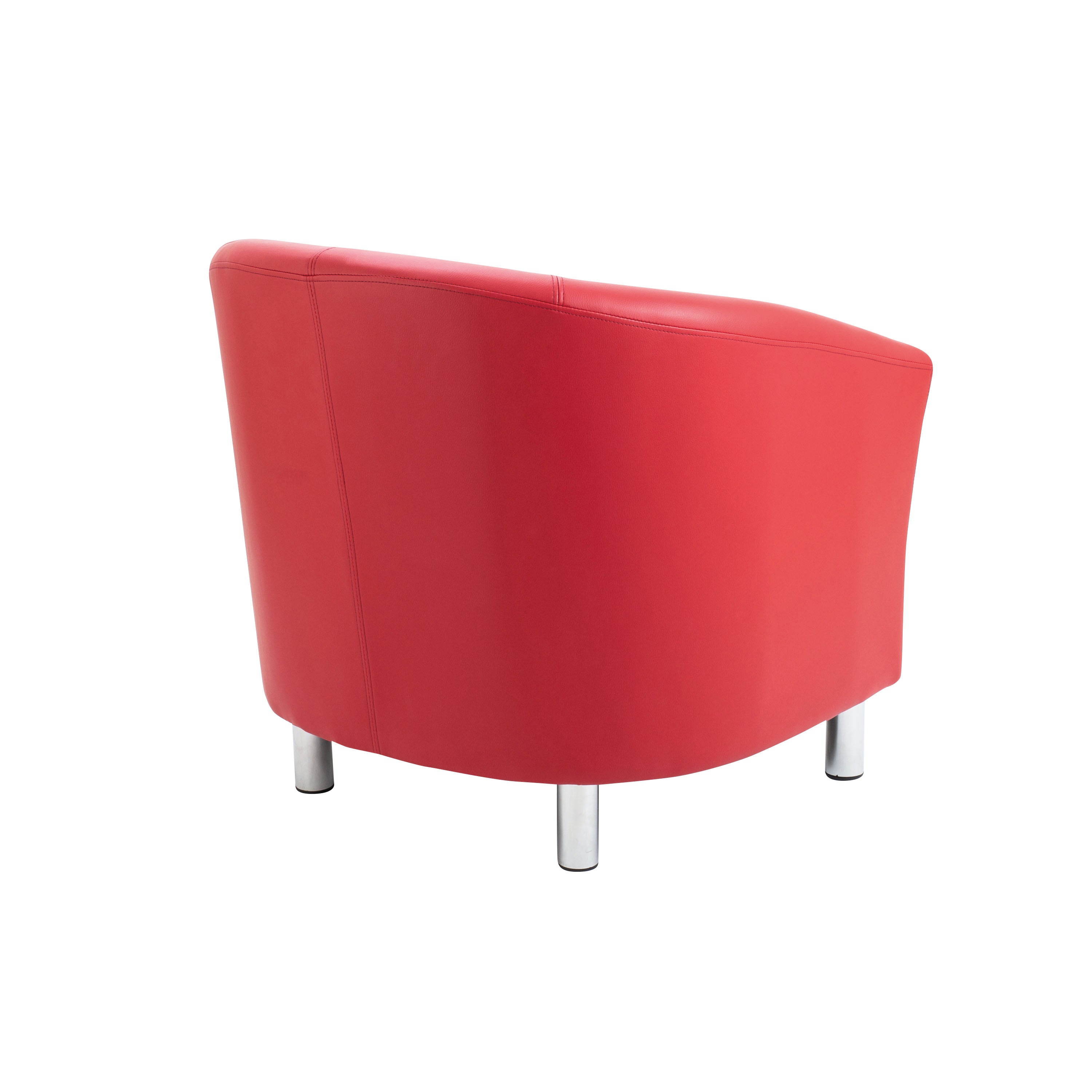 Jemini Tub Polyurethane Armchair Red KF882441