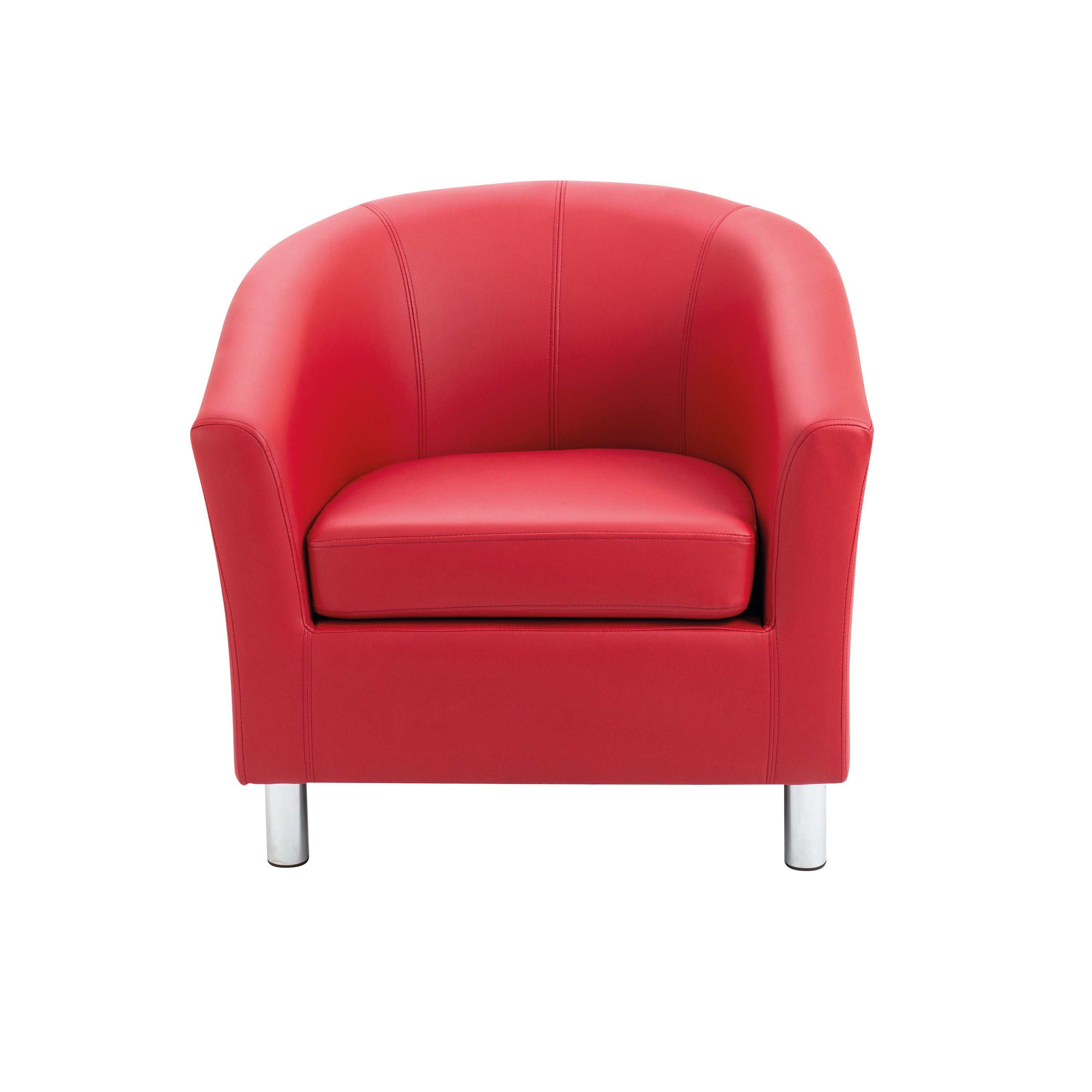 Jemini Tub Polyurethane Armchair Red KF882441