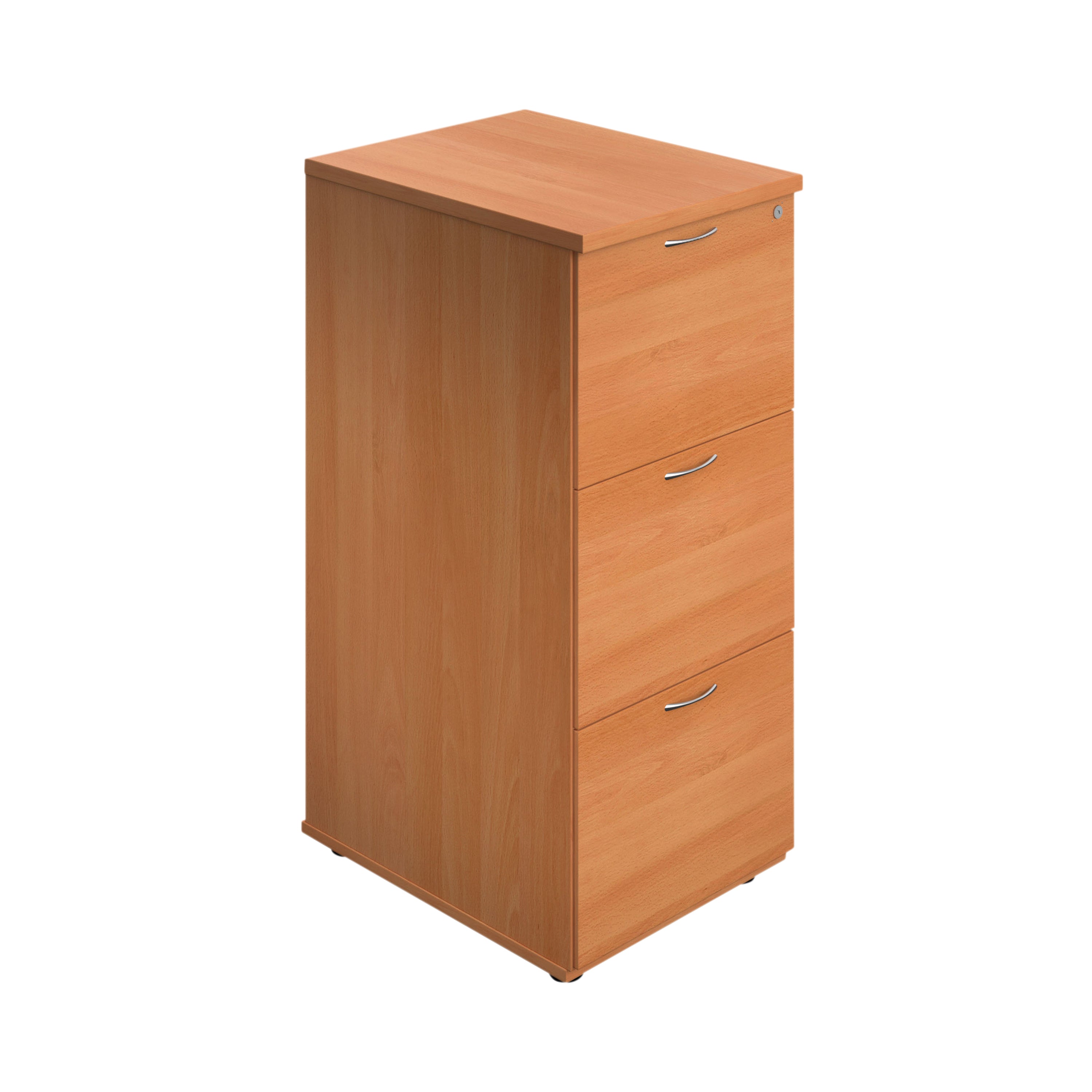 Jemini 3 Drawer Filing Cabinet 464x600x1030mm Beech Version 2 Kf90457