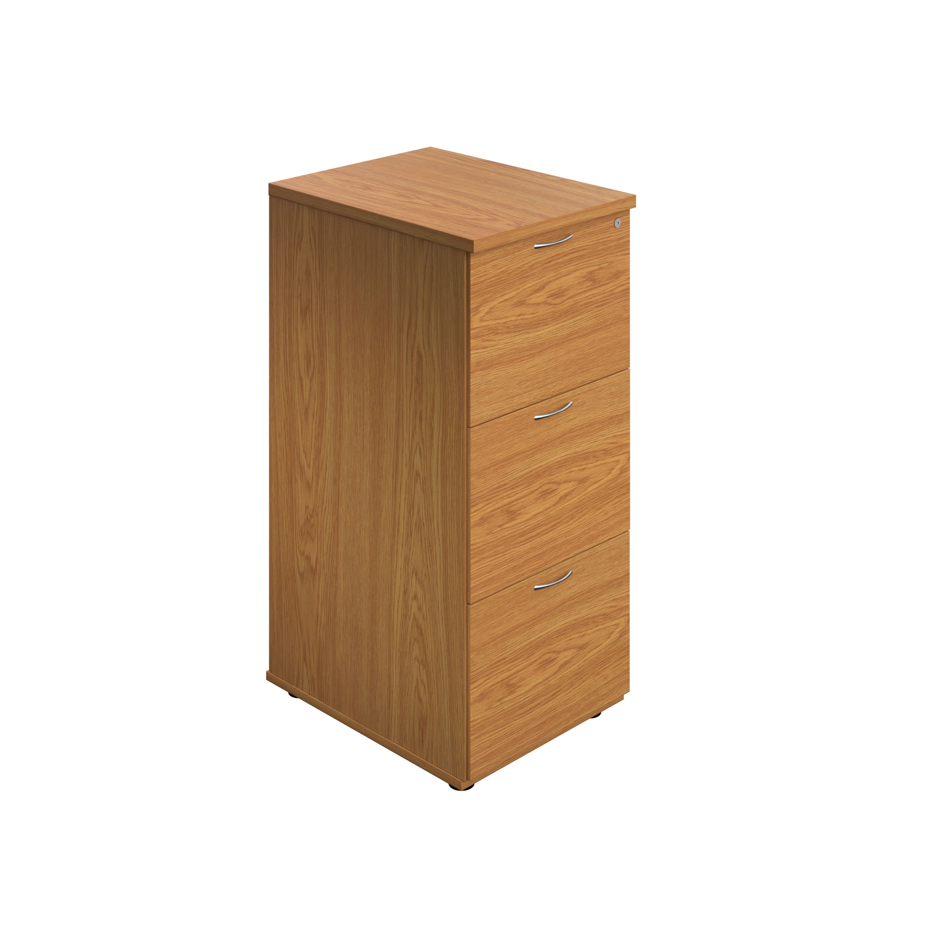Jemini 3 Drawer Filing Cabinet 464x600x1030mm Nova Oak Kf90461