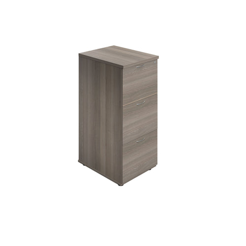 Jemini 3 Drawer Filing Cabinet 464x600x1030mm Grey Oak Kf90465