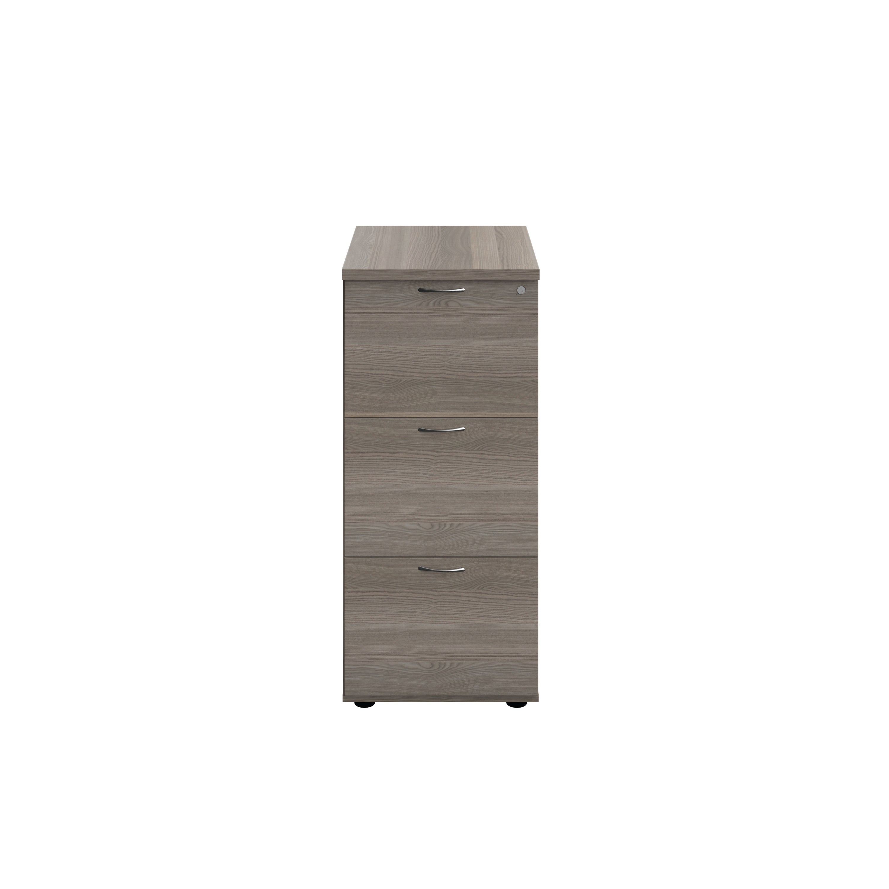 Jemini 3 Drawer Filing Cabinet 464x600x1030mm Grey Oak Kf90465