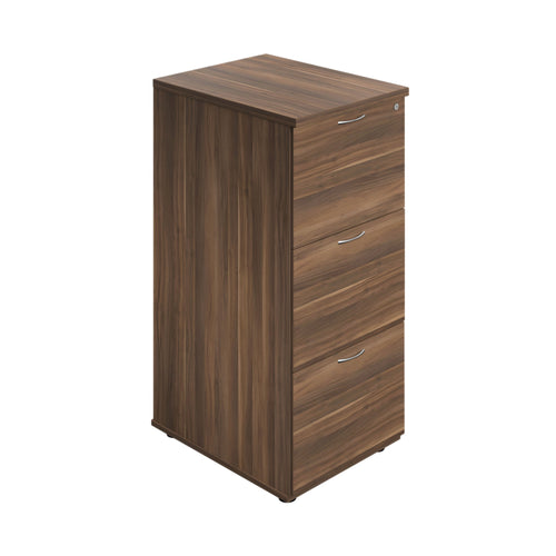 Jemini 3 Drawer Filing Cabinet 464x600x1030mm Dark Walnut Kf90466