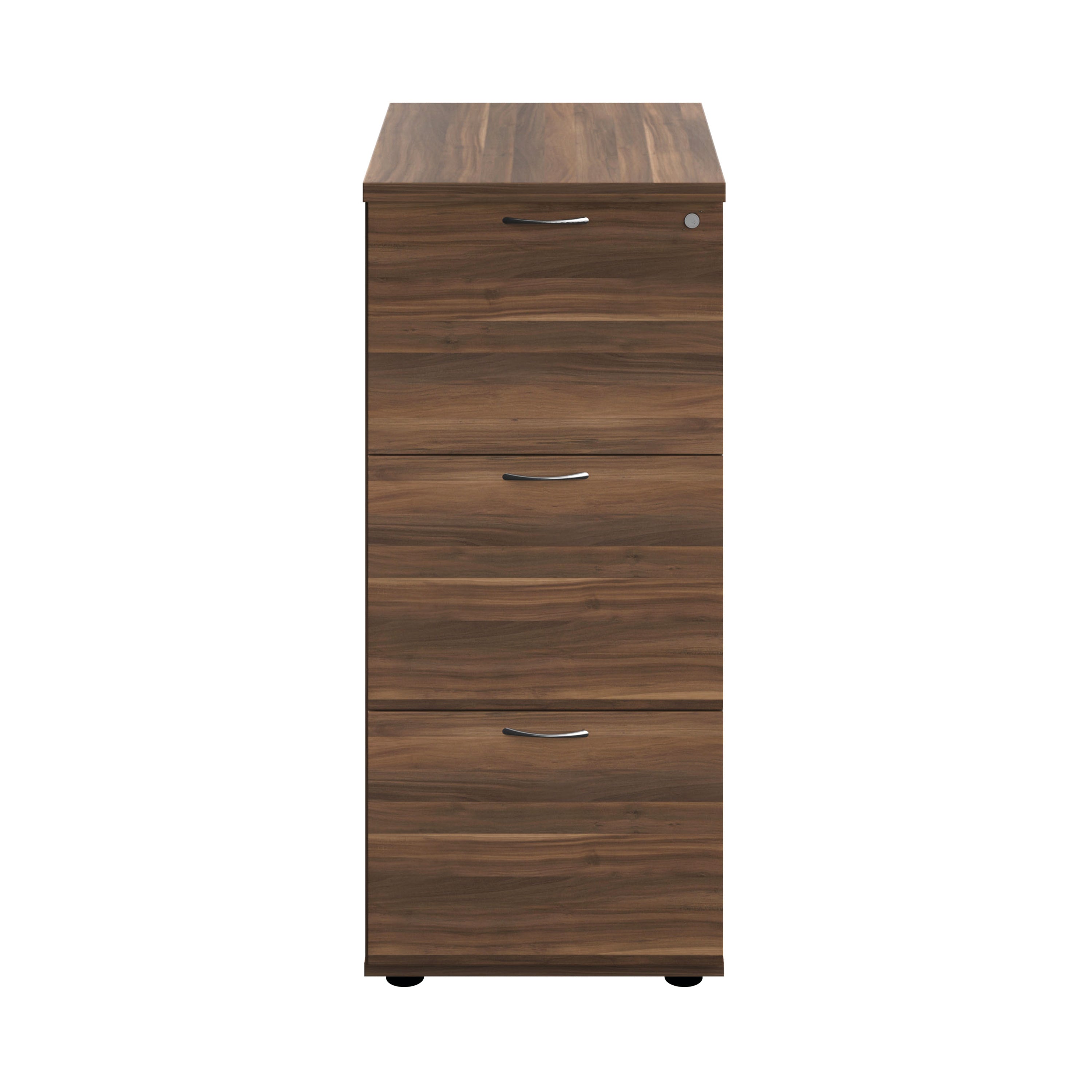 Jemini 3 Drawer Filing Cabinet 464x600x1030mm Dark Walnut Kf90466
