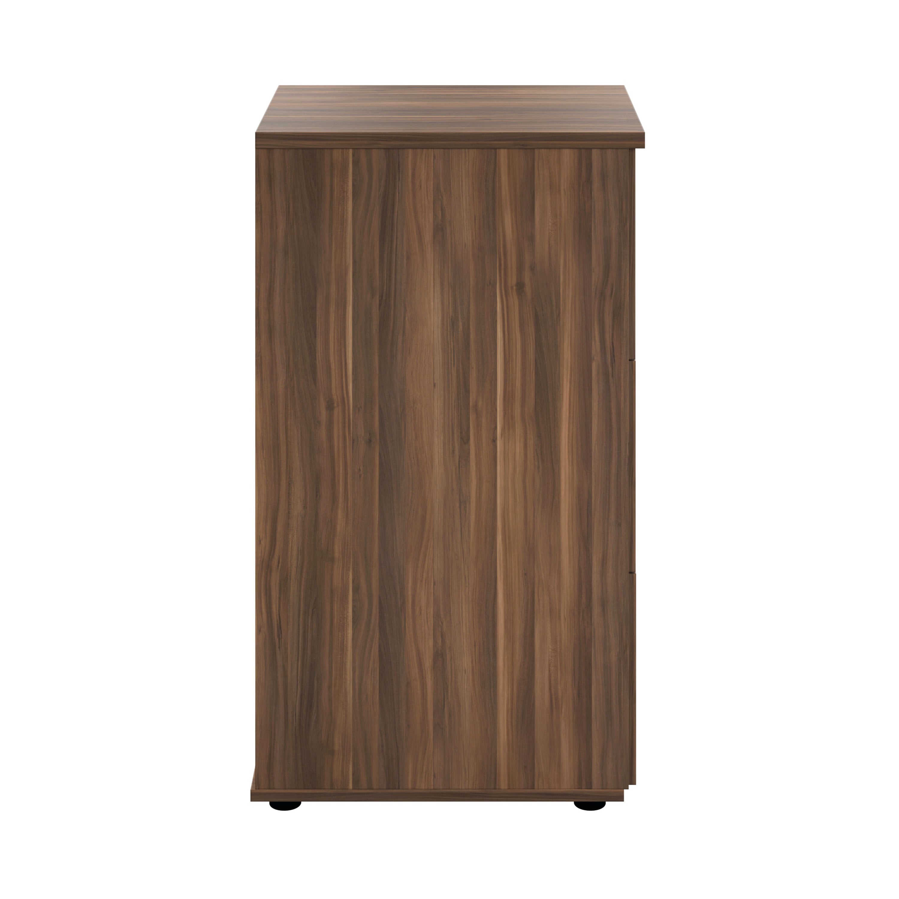 Jemini 3 Drawer Filing Cabinet 464x600x1030mm Dark Walnut Kf90466
