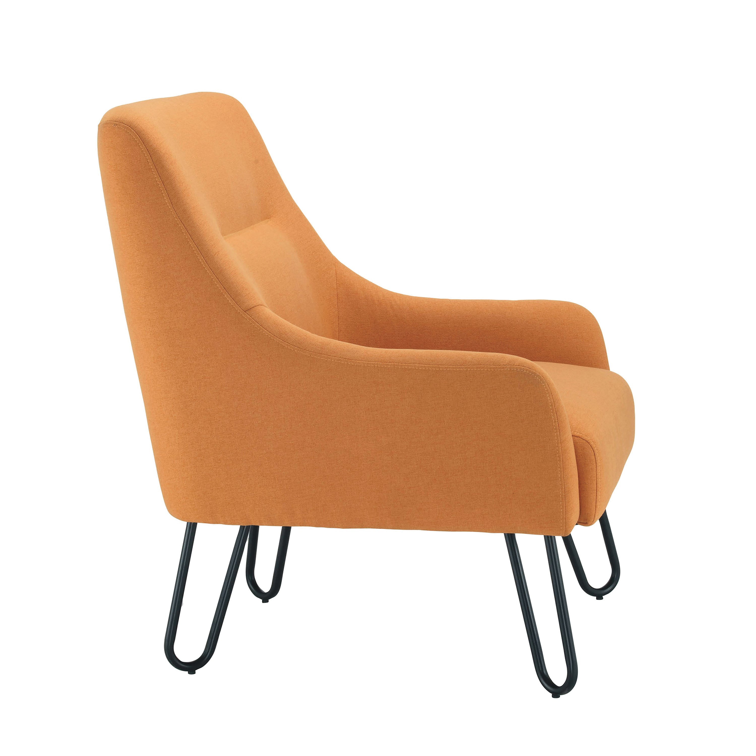 Jemini Reception Armchair Hairpin Leg Mustard Kf90467