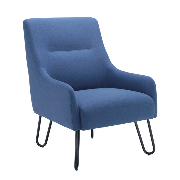 Jemini Reception Armchair Hairpin Leg Navy Kf90468