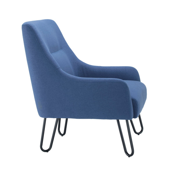 Jemini Reception Armchair Hairpin Leg Navy Kf90468