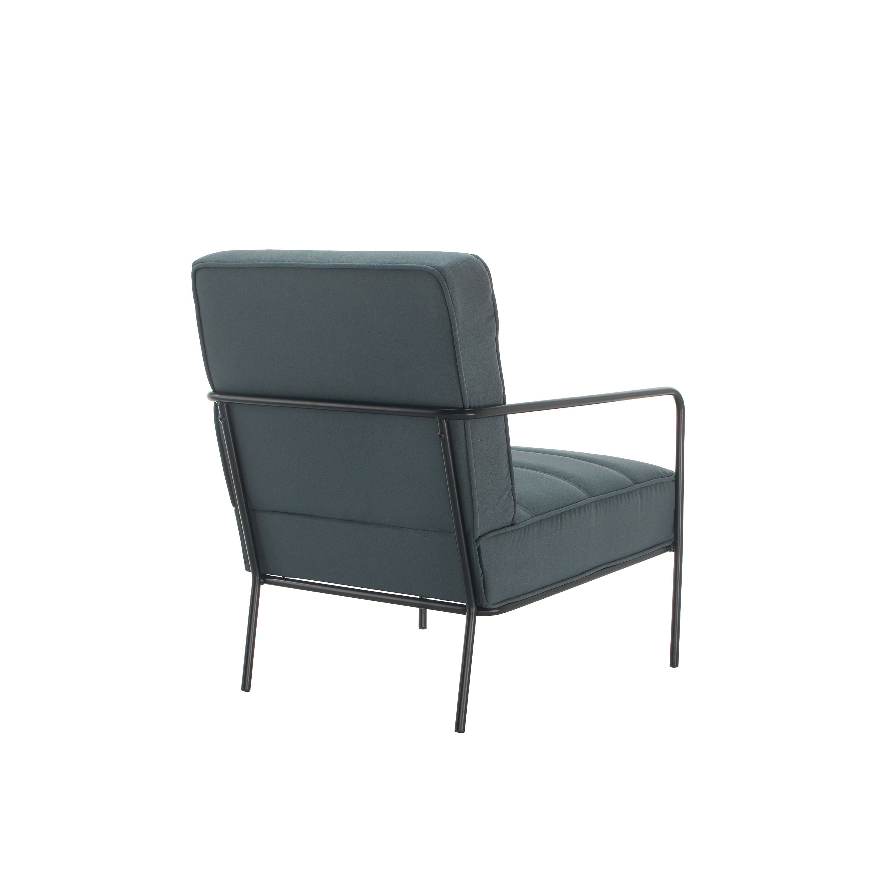 Jemini Wire Frame Reception Armchair 620x880x830mm Grey Kf90472