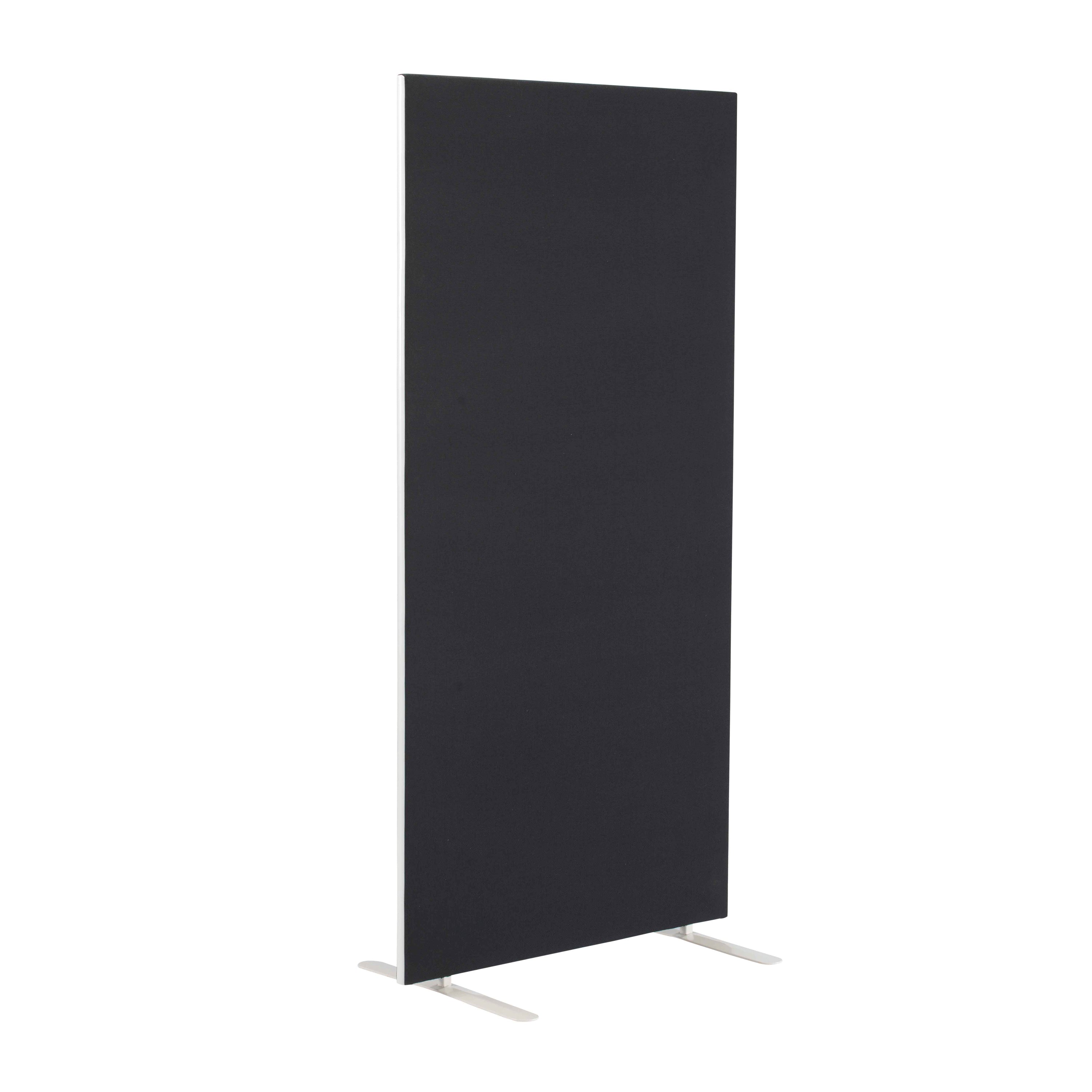 Jemini Floor Standing Screen 1200x25x1800mm Black Kf90493