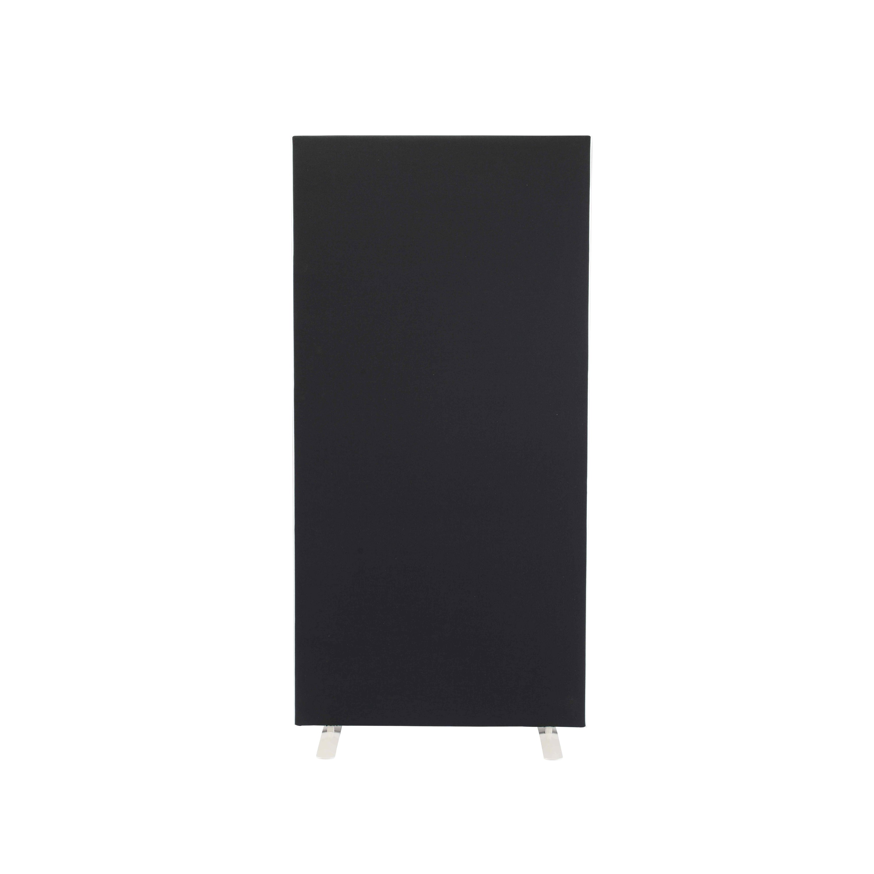 Jemini Floor Standing Screen 1200x25x1800mm Black Kf90493