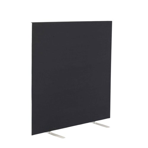 Jemini Floor Standing Screen 1400x25x1200mm Black Kf90495