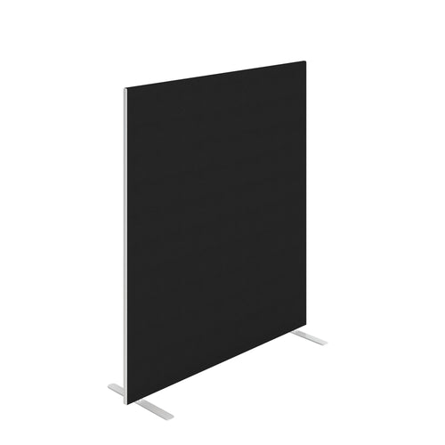 Jemini Floor Standing Screen 1400x25x1600mm Black Kf90497
