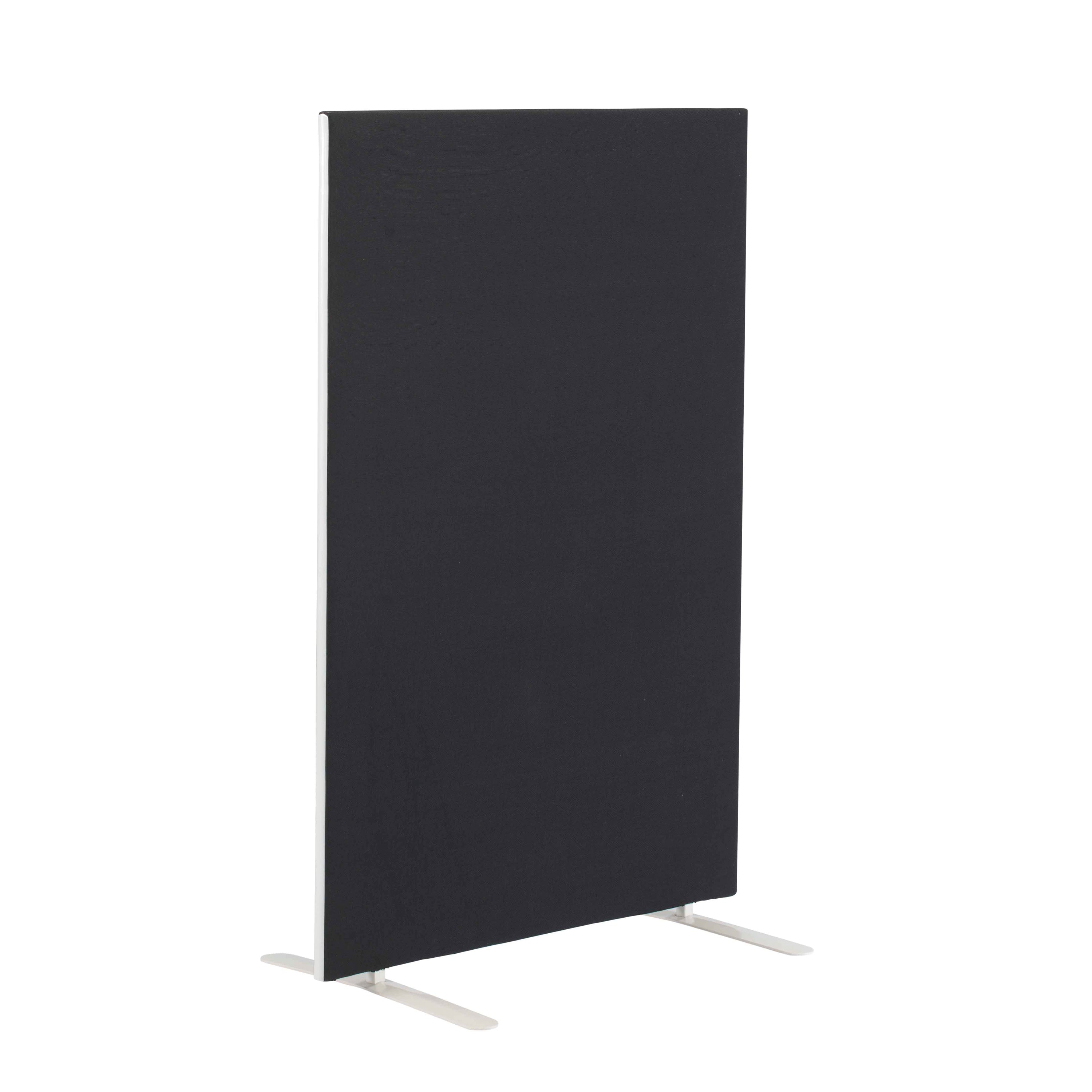 Jemini Floor Standing Screen 1400x25x1800mm Black Kf90499
