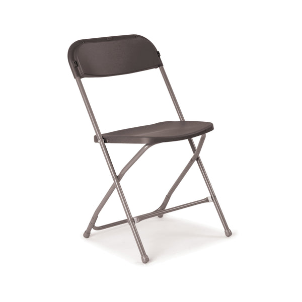 Titan Straight Back Folding Chair 445x460x870mm Charcoal Kf90528