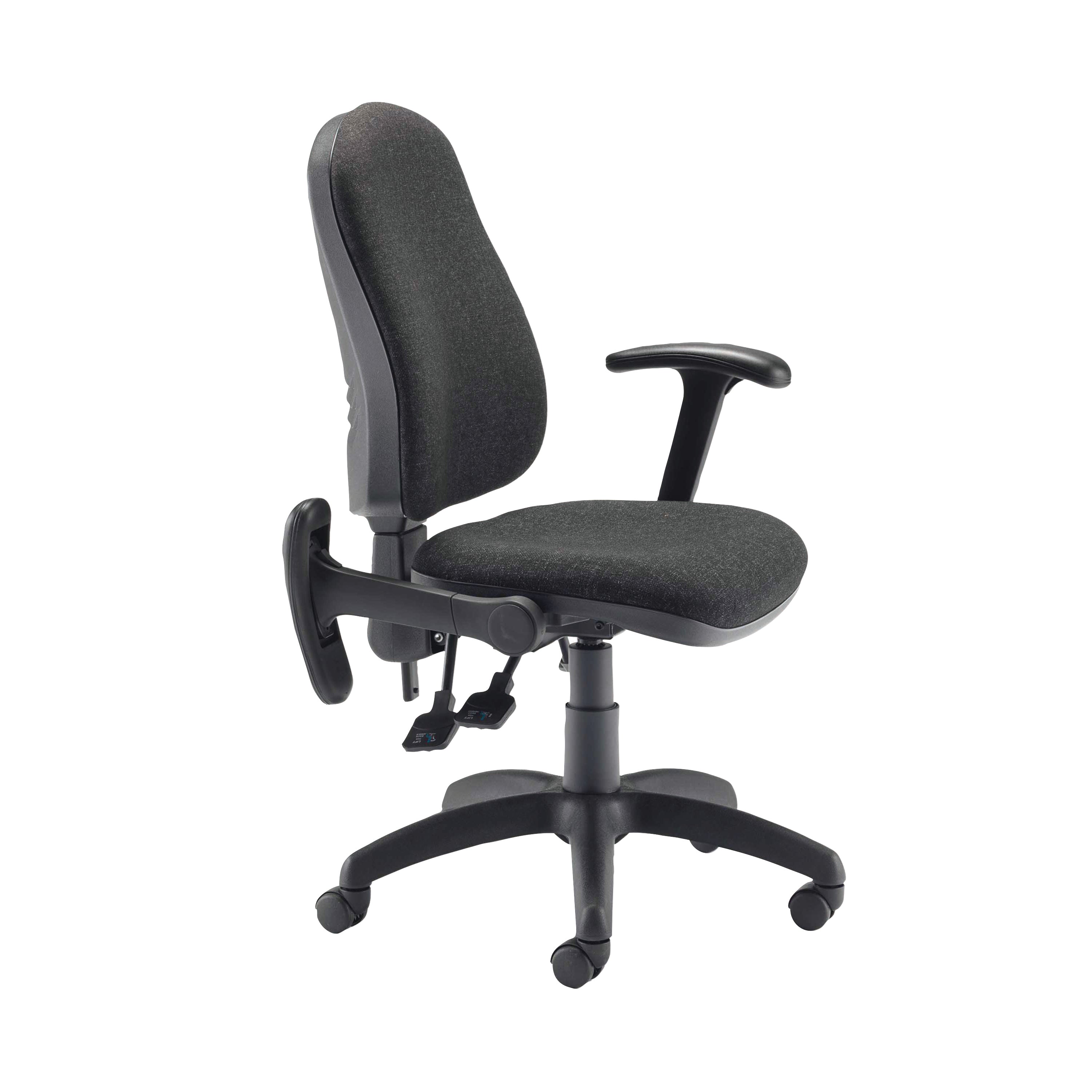 Jemini Folding Arms For Use With Jemini Teme Chairs 245x510x230mm Black â€“ (Pack of 2)