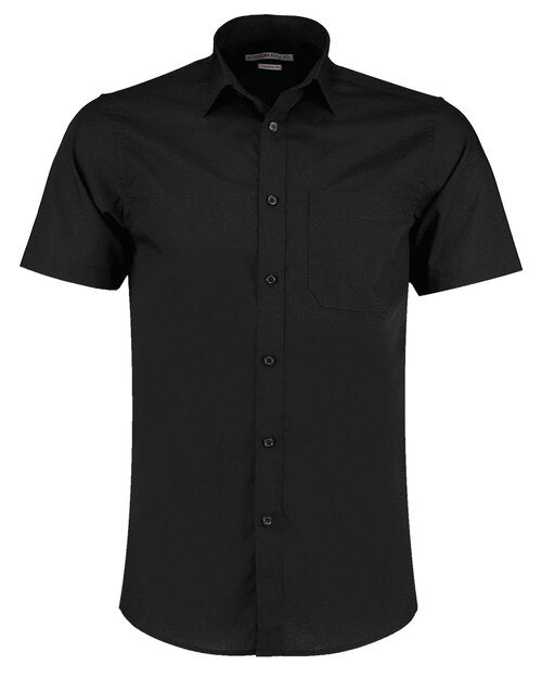 KUSTOM KIT Mens Poplin Short Sleeve Shirt