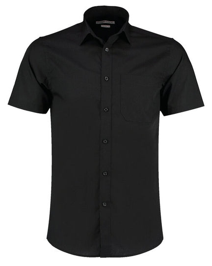 KUSTOM KIT Mens Poplin Short Sleeve Shirt