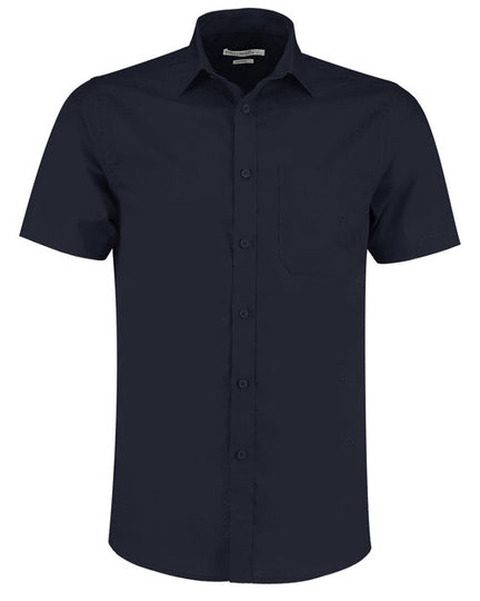 KUSTOM KIT Mens Poplin Short Sleeve Shirt