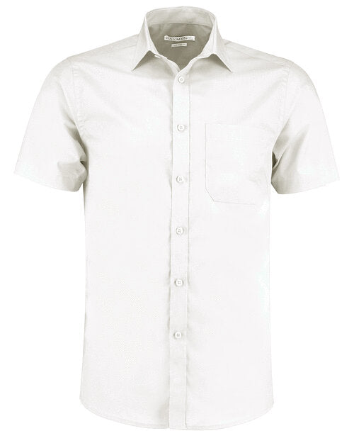 KUSTOM KIT Mens Poplin Short Sleeve Shirt