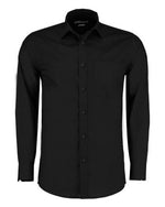 KUSTOM KIT Mens Poplin Long Sleeve Shirt - thumbnail 1