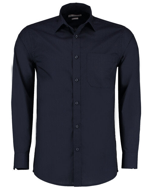 KUSTOM KIT Mens Poplin Long Sleeve Shirt
