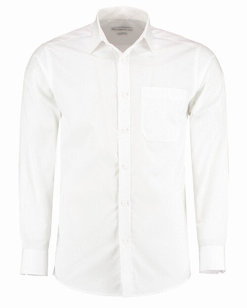 KUSTOM KIT Mens Poplin Long Sleeve Shirt