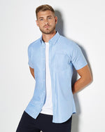 Kustom Kit KK183 Slim Fit Workwear Oxford Short Sleeve Shirt - thumbnail 1