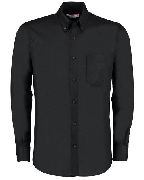 Kustom Kit KK184 Slim Fit Workwear Oxford Long Sleeve Shirt