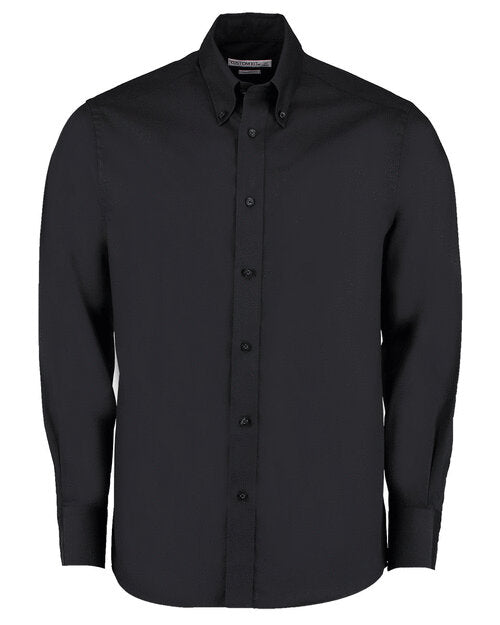 Kustom Kit KK188 Tailored Premium Long Sleeve Oxford Shirt