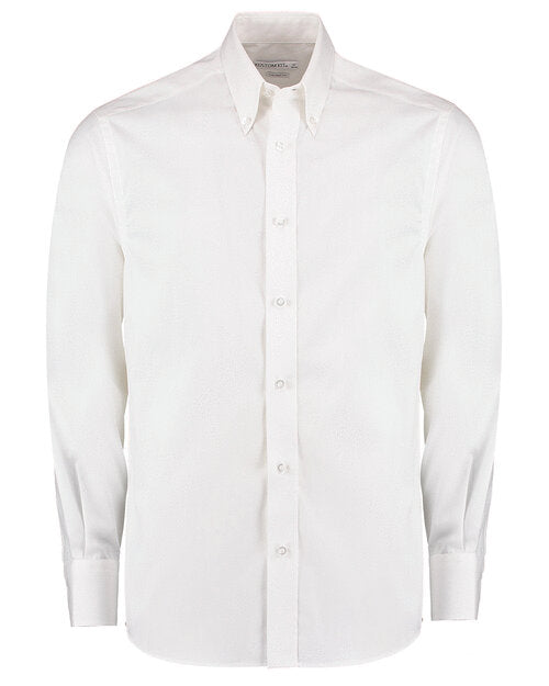 Kustom Kit KK188 Tailored Premium Long Sleeve Oxford Shirt