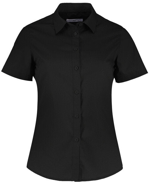 Kustom Kit KK241 Ladies Tailored Fit Poplin Short Sleeve Shirt