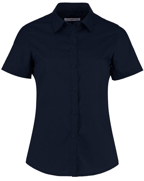 Kustom Kit KK241 Ladies Tailored Fit Poplin Short Sleeve Shirt